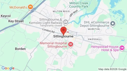 Apartments for rent i Sittingbourne - Kent - kort over placeringen