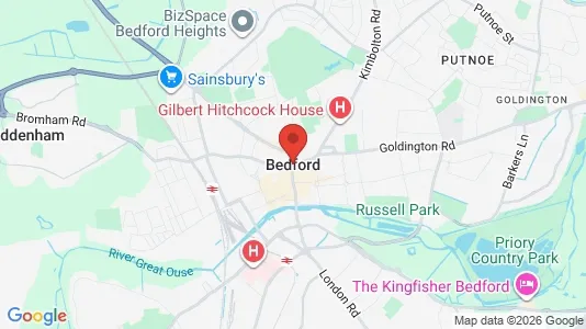 Apartments for rent i Bedford - Bedfordshire - kort over placeringen
