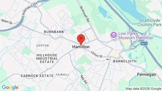 Apartments for rent i Hamilton - Lanarkshire - kort over placeringen