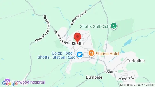 Apartments for rent i Shotts - Lanarkshire - kort over placeringen