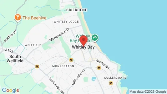 Apartments for rent i Whitley Bay - Tyne and Wear - kort over placeringen