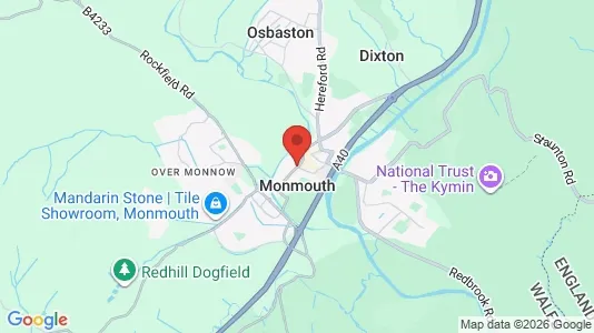 Houses for rent i Monmouth - Gwent - kort over placeringen