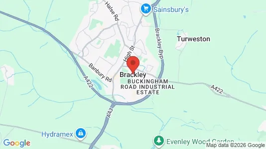Houses for rent i Brackley - Northamptonshire - kort over placeringen