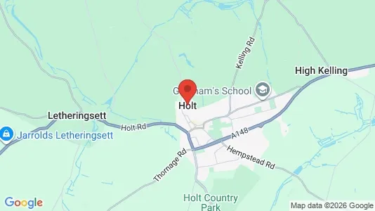 Apartments for rent i Holt - Norfolk - kort over placeringen