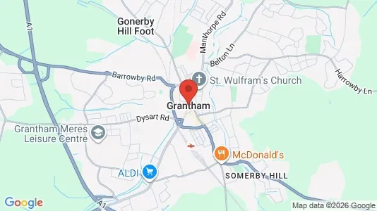 Houses for rent i Grantham - Lincolnshire - kort over placeringen