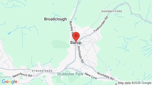 Houses for rent i Bacup - Lancashire - kort over placeringen