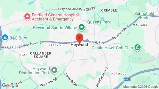 Apartments for rent i Heywood - Lancashire - kort over placeringen