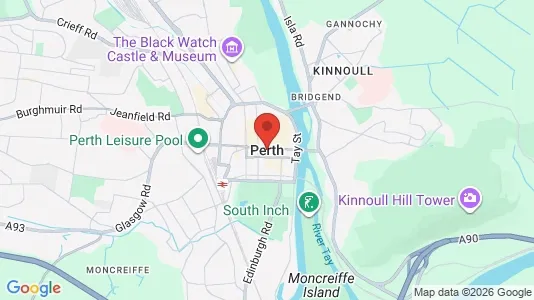 Apartments for rent i Perth - Perthshire - kort over placeringen