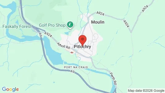 Apartments for rent i Pitlochry - Perthshire - kort over placeringen
