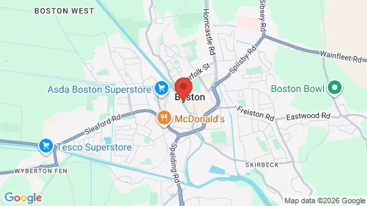 Houses for rent i Boston - Lincolnshire - kort over placeringen