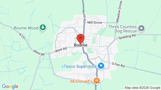 Houses for rent i Bourne - Lincolnshire - kort over placeringen