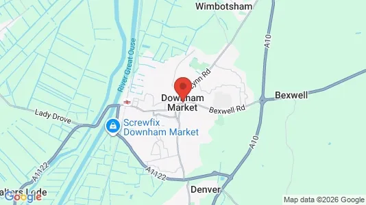 Apartments for rent i Downham Market - Norfolk - kort over placeringen