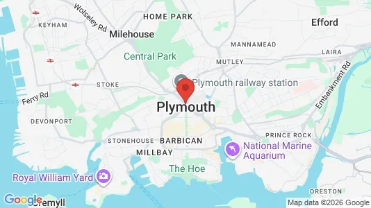 Apartments for rent i Plymouth - Devon - kort over placeringen
