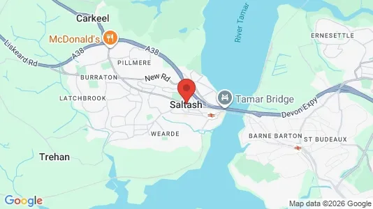 Apartments for rent i Saltash - Cornwall - kort over placeringen