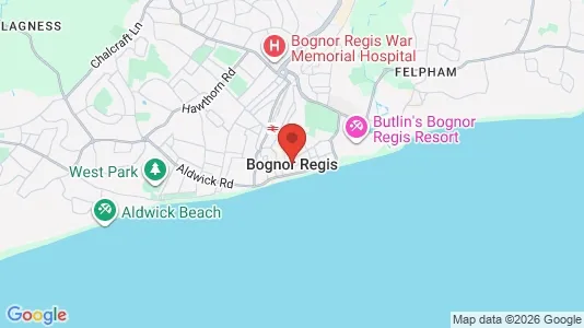 Apartments for rent i Bognor Regis - West Sussex - kort over placeringen