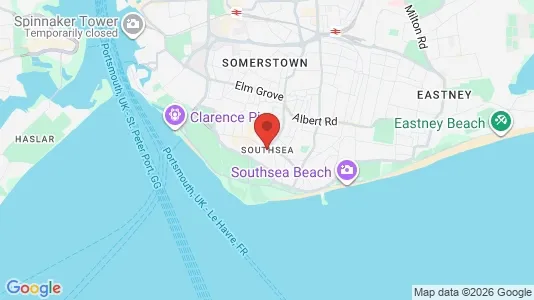 Apartments for rent i Southsea - Hampshire - kort over placeringen