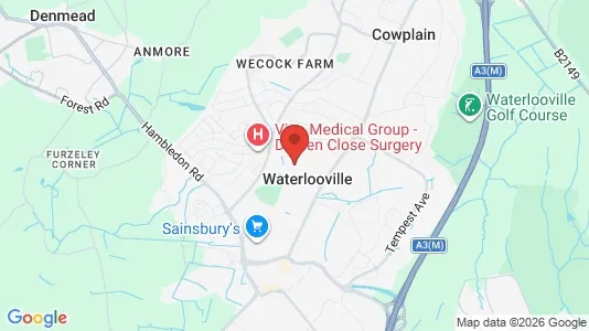 Houses for rent i Waterlooville - Hampshire - kort over placeringen