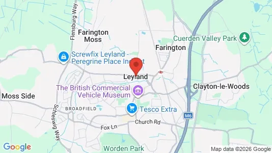 Apartments for rent i Leyland - Lancashire - kort over placeringen