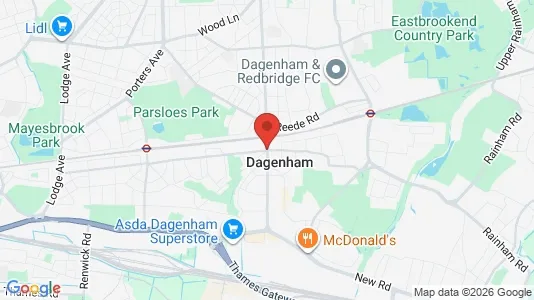 Houses for rent i Dagenham - Essex - kort over placeringen