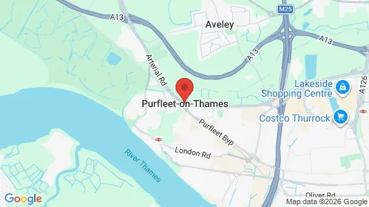 Apartments for rent i Purfleet - Essex - kort over placeringen