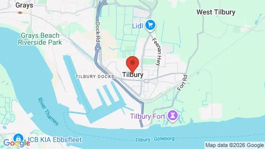 Houses for rent i Tilbury - Essex - kort over placeringen