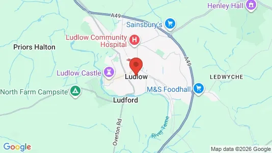 Apartments for rent i Ludlow - Shropshire - kort over placeringen