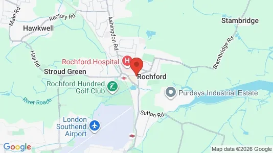 Apartments for rent i Rochford - Essex - kort over placeringen