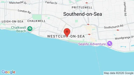 Houses for rent i Westcliff-on-Sea - Essex - kort over placeringen