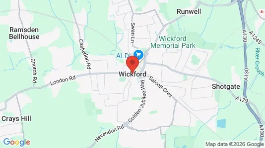 Apartments for rent i Wickford - Essex - kort over placeringen