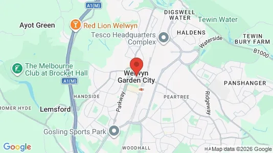 Houses for rent i Welwyn Garden City - Hertfordshire - kort over placeringen