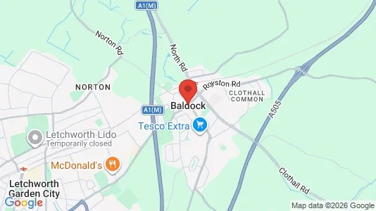 Apartments for rent i Baldock - Hertfordshire - kort over placeringen