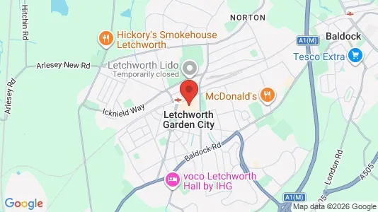 Houses for rent i Letchworth garden city - Hertfordshire - kort over placeringen