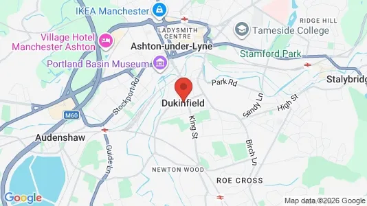 Houses for rent i Dukinfield - Cheshire - kort over placeringen