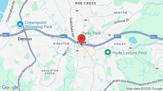 Houses for rent i Hyde - Cheshire - kort over placeringen