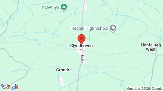 Houses for rent i Clynderwen - Dyfed - kort over placeringen