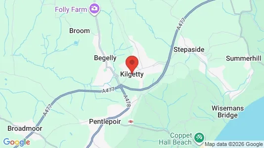 Apartments for rent i Kilgetty - Dyfed - kort over placeringen