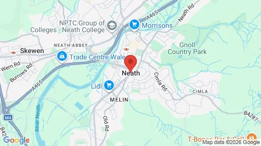 Apartments for rent i Neath - West Glamorgan - kort over placeringen