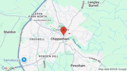 Apartments for rent i Chippenham - Wiltshire - kort over placeringen