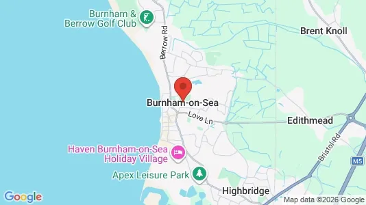 Houses for rent i Burnham-on-Sea - Somerset - kort over placeringen