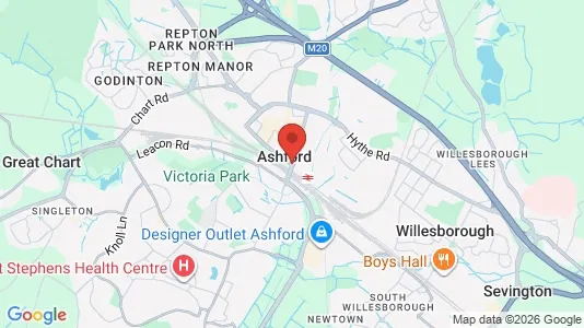 Apartments for rent i Ashford - Kent - kort over placeringen