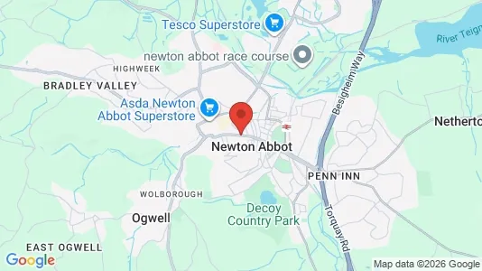 Houses for rent i Newton Abbot - Devon - kort over placeringen