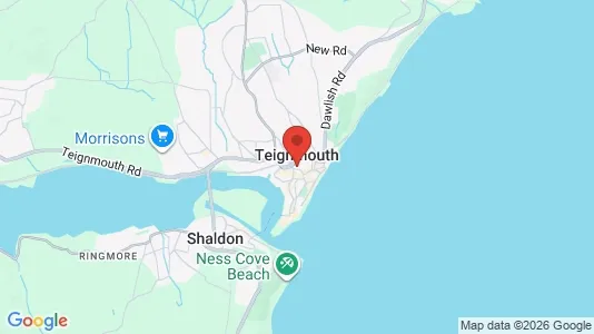 Houses for rent i Teignmouth - Devon - kort over placeringen