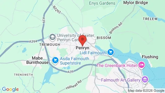 Apartments for rent i Penryn - Cornwall - kort over placeringen