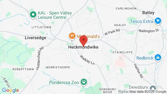 Houses for rent i Heckmondwike - West Yorkshire - kort over placeringen