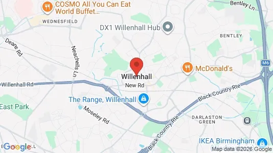 Houses for rent i Willenhall - West Midlands - kort over placeringen